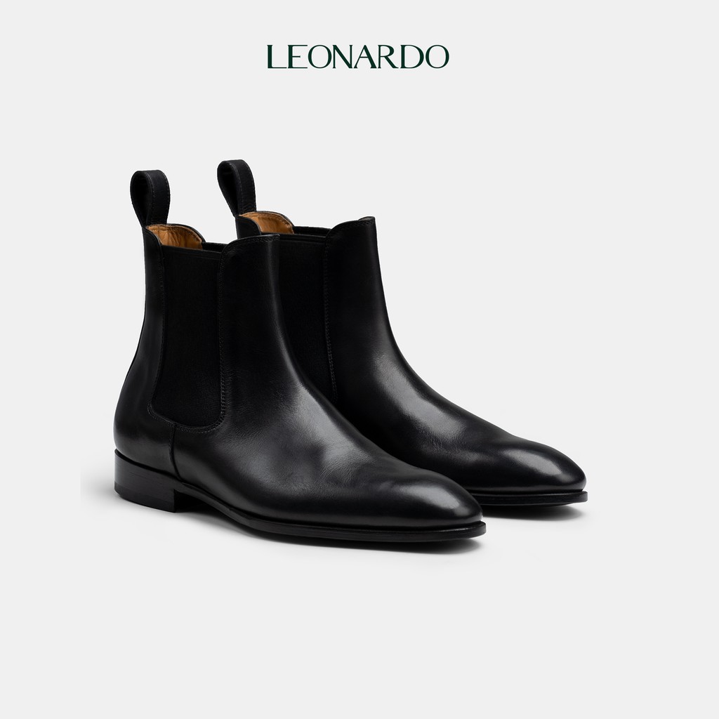 Giày da cao cổ kiểu dáng sang trọng Chelsea Boots thương hiệu Leonardo | BigBuy360 - bigbuy360.vn