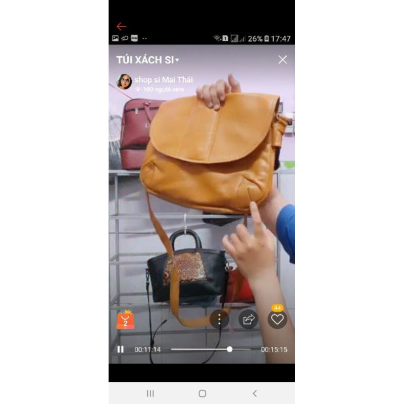 Balo dù chị chốt live