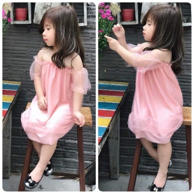 Đầm cúp ngực cho bé gái