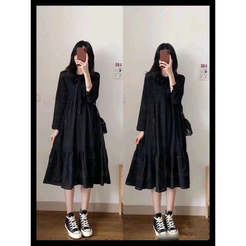 [Mã FAMAYWA2 giảm 10K đơn 50K] [Mã FAMAYWA2 giảm 10K đơn 50K] Đầm babydoll dáng dài đi tiệc,đi chơi | BigBuy360 - bigbuy360.vn