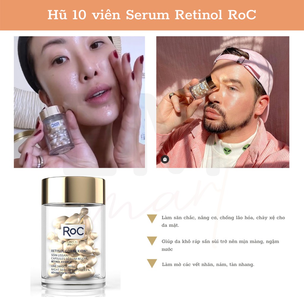 [BILL US] Kem mắt retinol ROC và serum huyết thanh Retinol ngừa lão hóa | BigBuy360 - bigbuy360.vn
