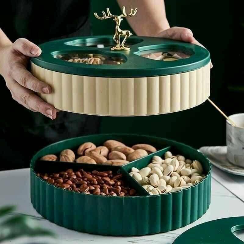 KHAY MỨT HUOU 2 TẦNG TRÒN