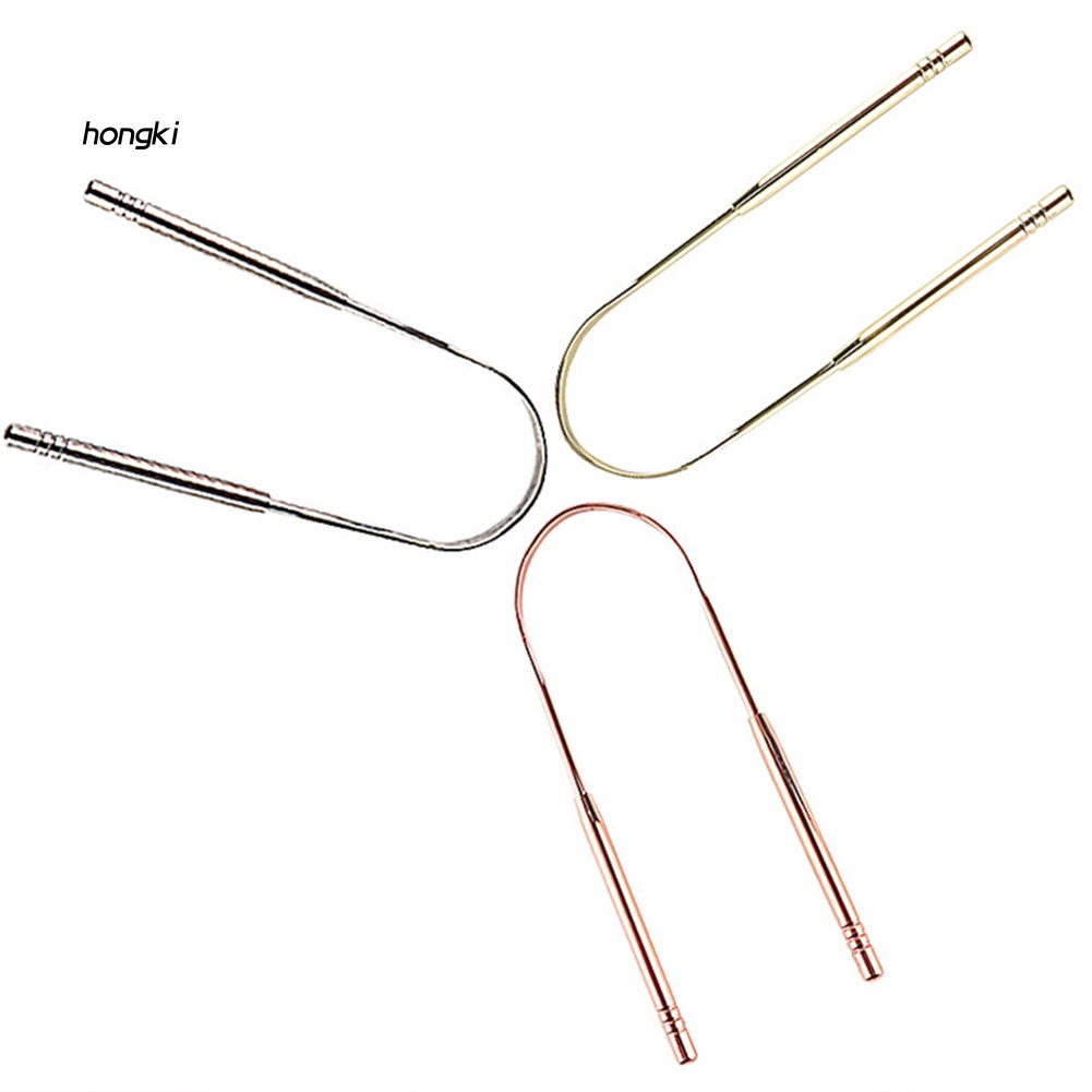 Dụng Cụ Cạo Lưỡi Bằng Thép Không Gỉ Giữ Sạch Răng Miệng Kèm Hộp Đựng