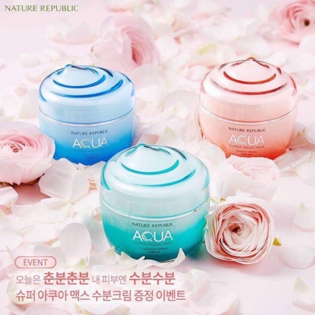 Kem dưỡng ẩm Nature Republic Super Aqua Max Cream Hàn Quốc 80ml