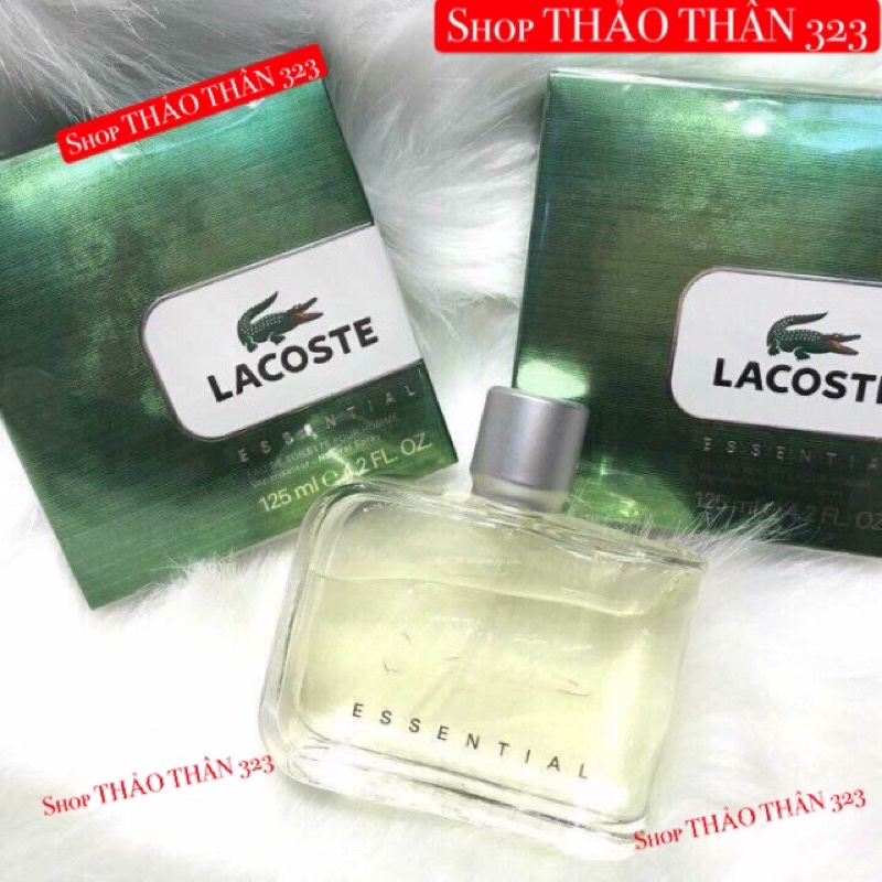 Thơm Number 1- Nước Hoa Lacoste Essential 125ml ( người nhà từ mỹ 🇺🇸 gửi về)