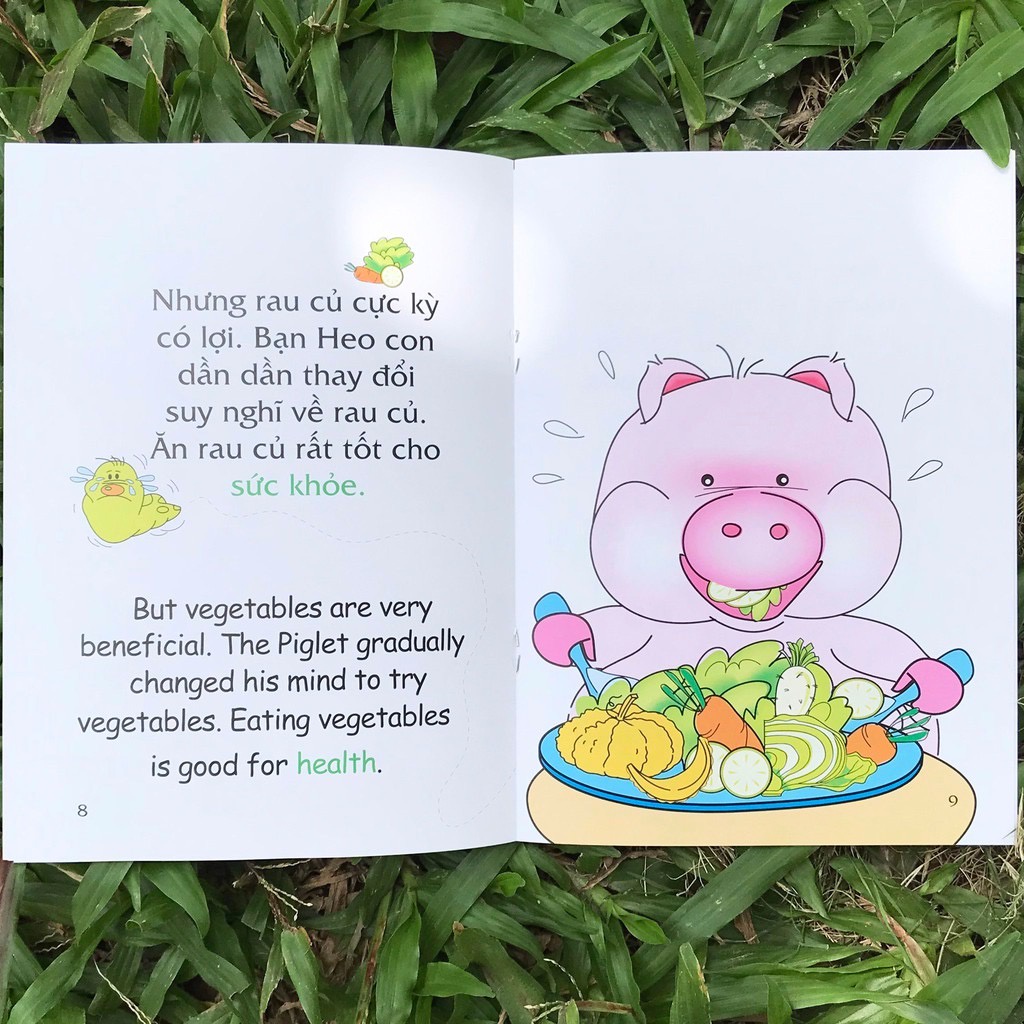 Sách-truyện tranh song ngữ việt Anh cho bé