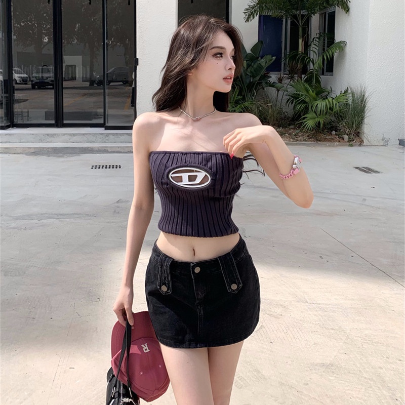 Áo Dệt Kim Sát Nách Thời Trang Mùa Hè Cho Nữ