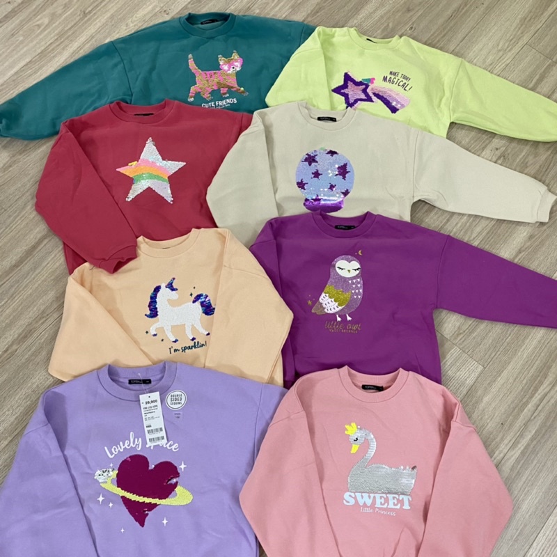 Áo sweater kim sa lật.