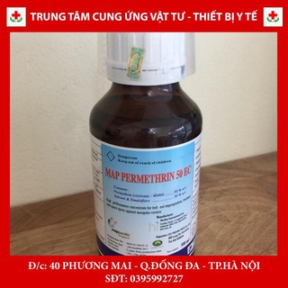 [NHẬP KHẨU NGUYÊN CHAI] Thuốc diệt muỗi côn trùng Permethrin 50EC (chai 500ml)