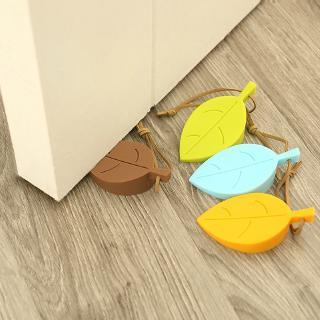 Miếng Chặn Cửa Silicon 4 Màu Tùy Chọn Hình Chiếc Lá