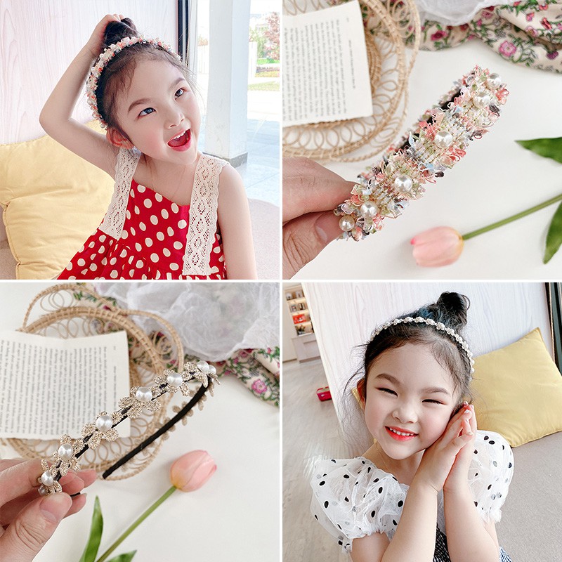 Cute Flower Pattern Non-slip Princess Headband