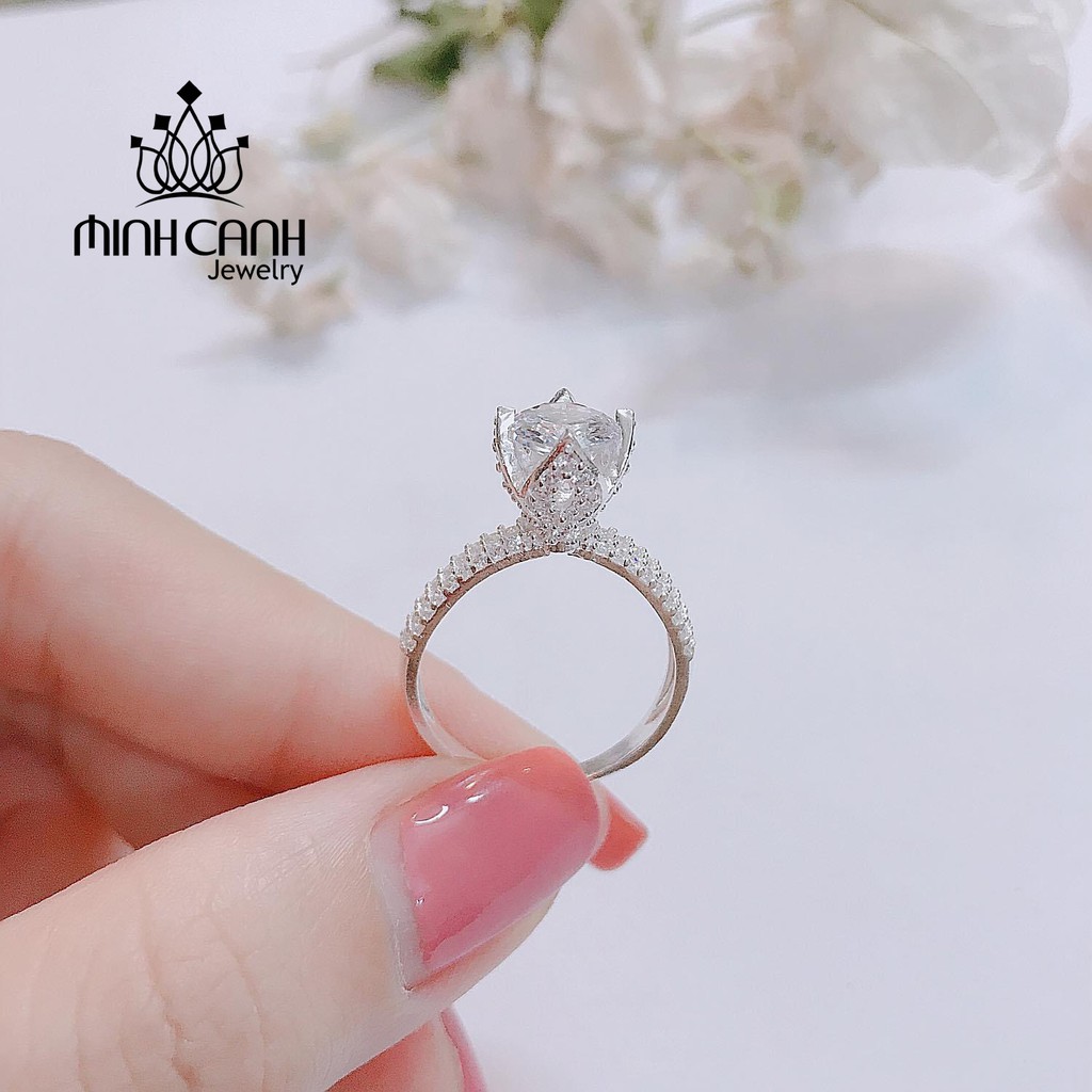 Nhẫn Bạc Nữ Ổ Đá Cao - Minh Canh Jewelry