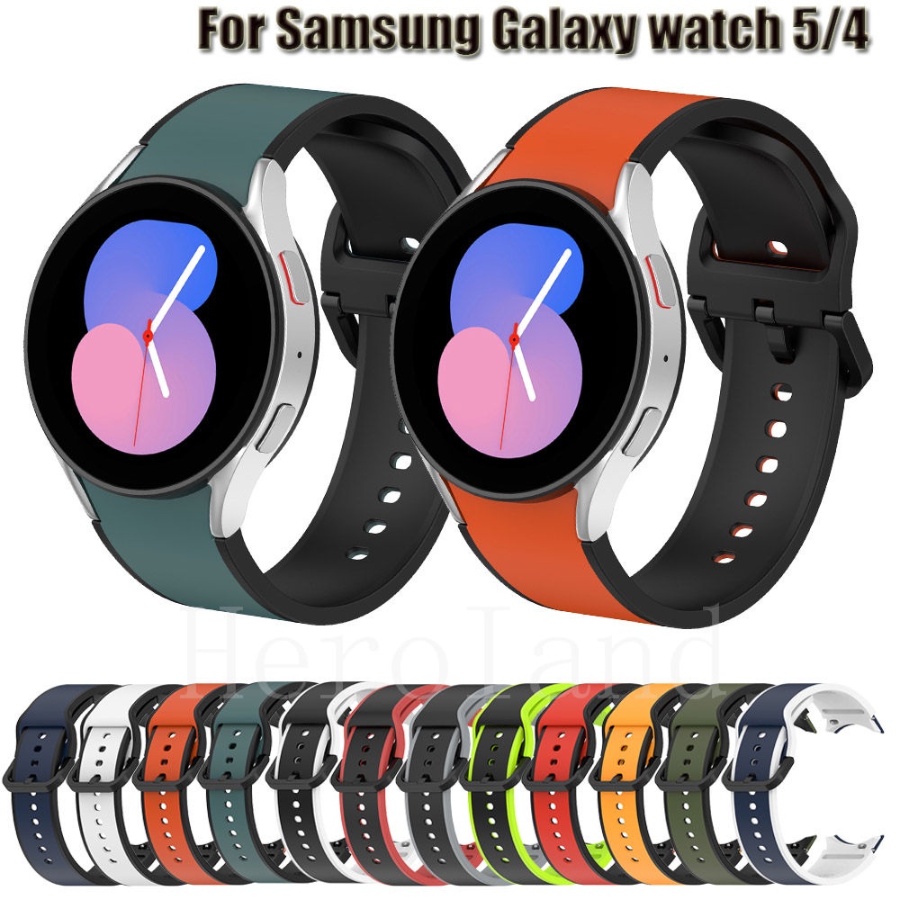 Dây Đeo Silicone Cho Đồng Hồ Thông Minh Samsung Galaxy Watch 5 / 4 44mm 40mm 5 pro 45mm 4 Classic 42mm 46mm