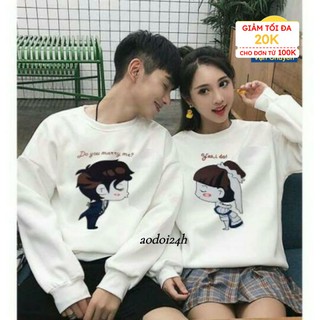 Áo đôi thu đông hình cưới chất đẹp
