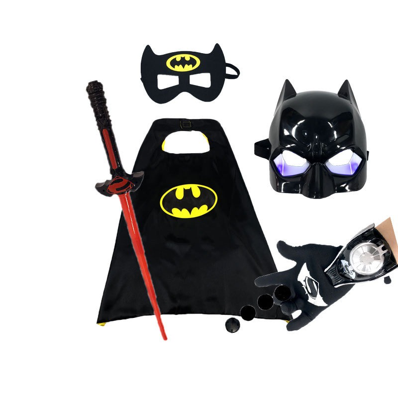 Áo choàng siêu nhân kèm mặt nạ cho bé trai và bé gái: người dơi