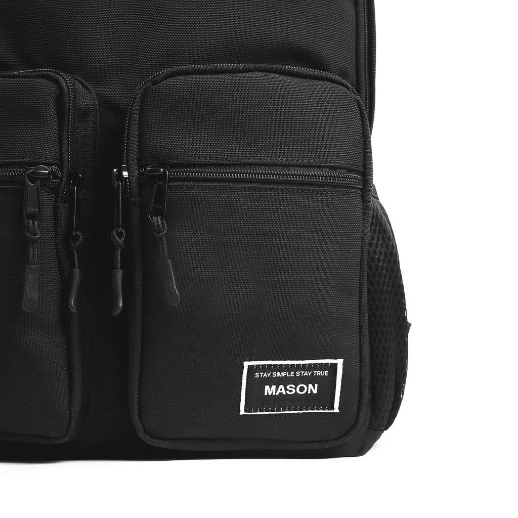 Balo nam nữ unisex đựng Laptop 15,6 inch chất vải chống nước cao cấp Double Backpack thương hiệu MASON - M14