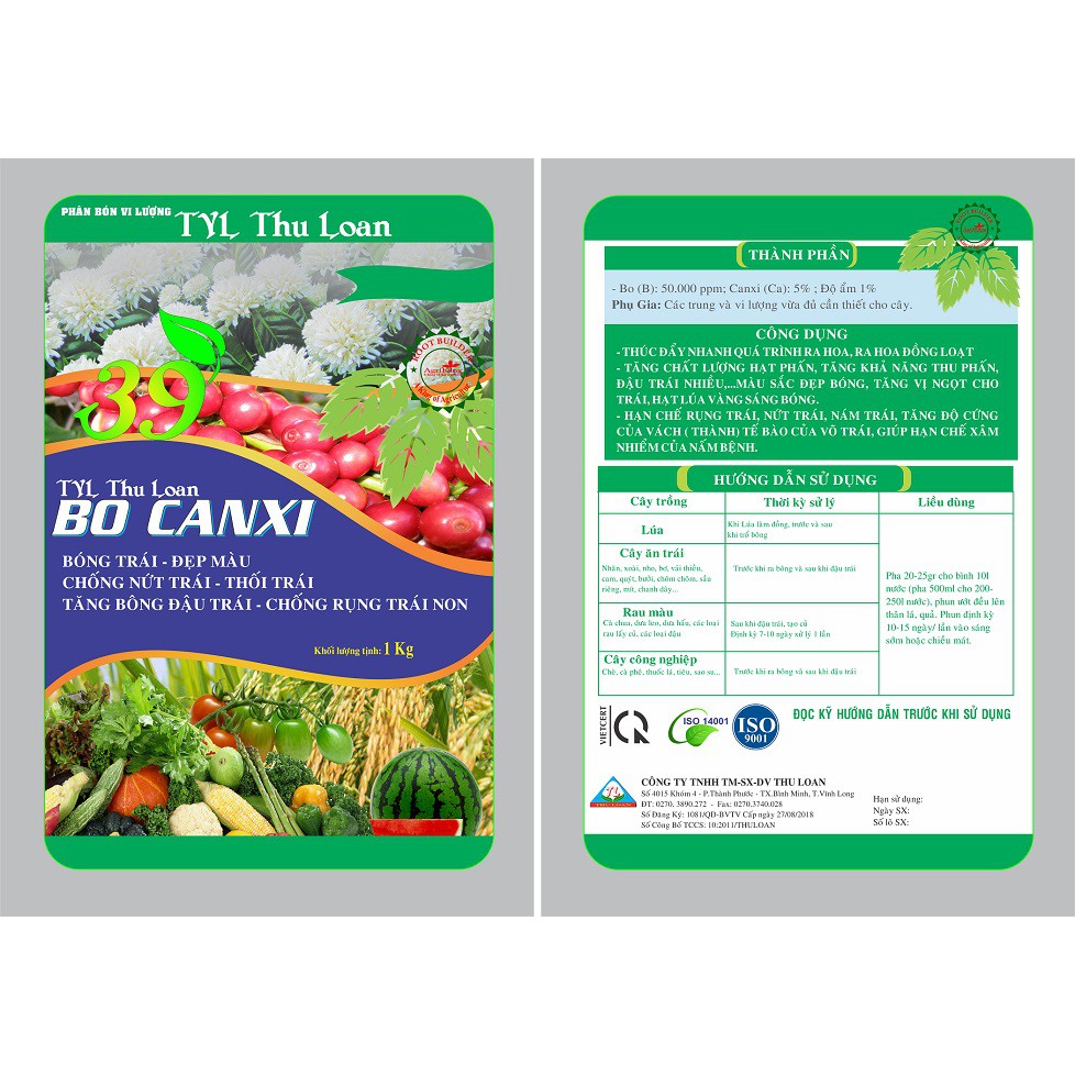 Phân Bón Bo CanXi - Gói 1Kg