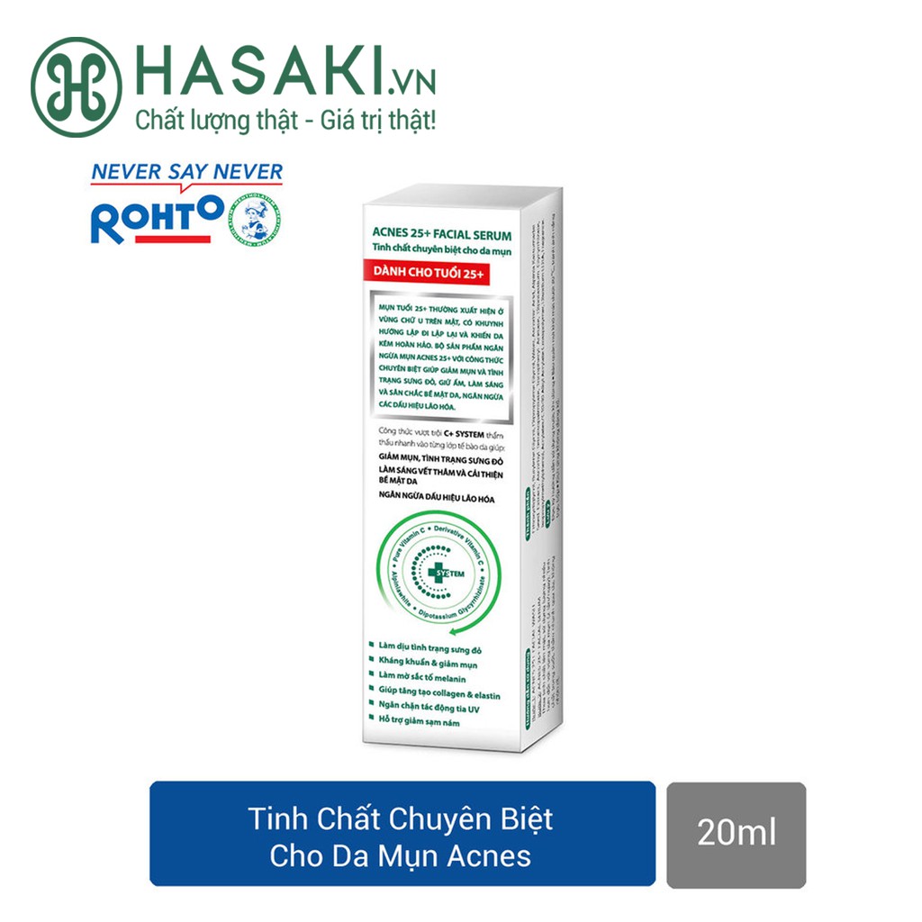 Tinh Chất Chuyên Biệt Cho Da Mụn Acnes 25+ Facial Serum 20ml