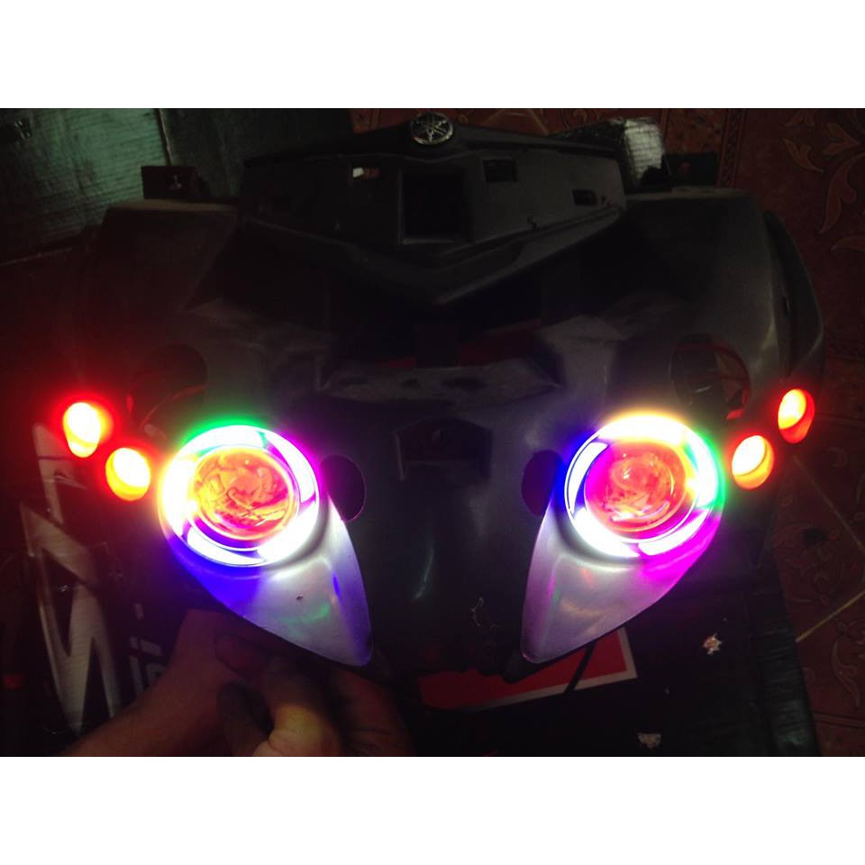 ĐÈN LED MẮT CÚ RAINBOW 7 MÀU FOR EXCITER 150