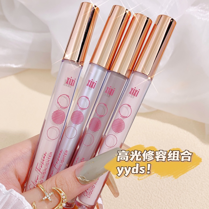 Kem Tạo Khối Bắt Sáng Xixi Dạng Lỏng Màu Nhũ Lấp Lánh Làm Sáng Da Và Tạo Khối Khuôn Mặt NO.D510