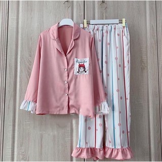 [HÀNG LOẠI 1] BỘ LỤA TAY DÀI BỘ MẶC NHÀ PIJAMA
