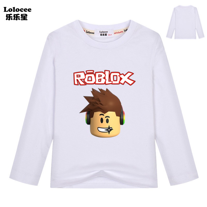 ROBLOX Áo Thun Tay Dài In Hoạt Hình Cho Bé Trai