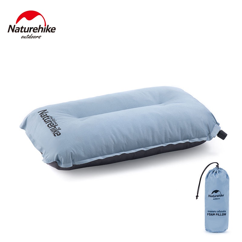 Gối Hơi Tự Bơm Naturehike NH17A001-L Dã Ngoại Xếp Gọn