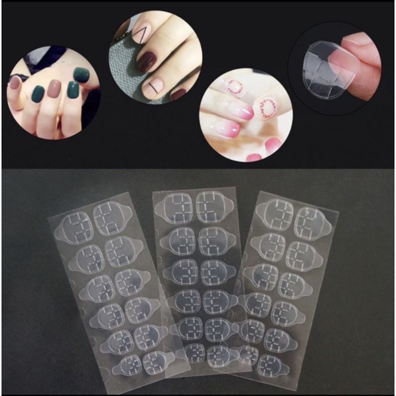 Miếng keo hai mặt dán móng up, miếng dán nail box