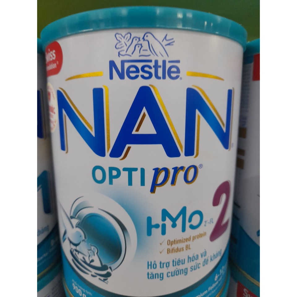 Lon Sữa 900g NAN Optipro Nestle  0-2 Tuổi Hỗ Trợ Tiêu Hóa , Tăng Sức Đề Kháng Cho Bé