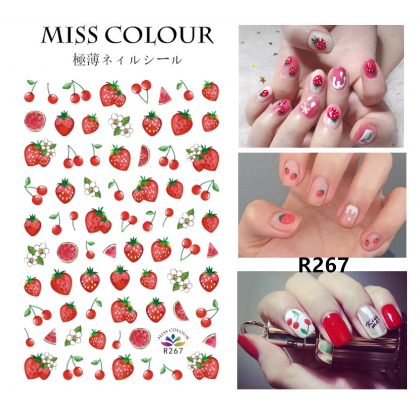 Sticker hoa quả mùa hè xinh xắn