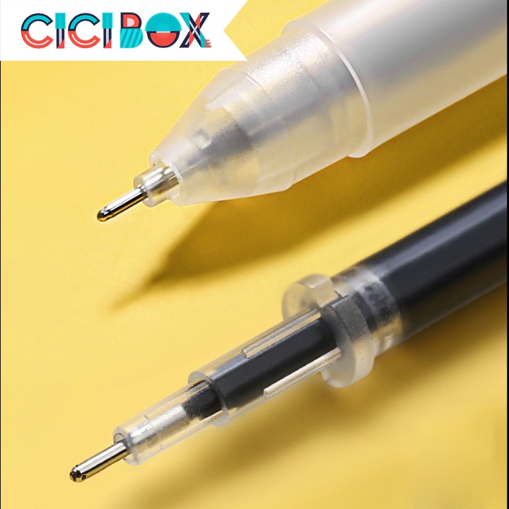 Bút gel basic RESUN nhiều màu, Bút bi nước văn phòng mực gel tiện lợi CICIBOX