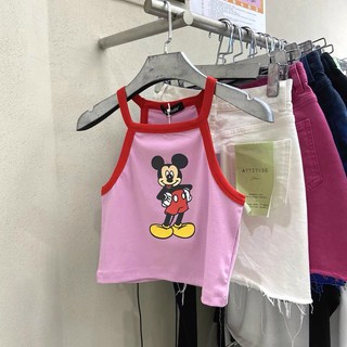 Áo yếm len 2 dây Mickey