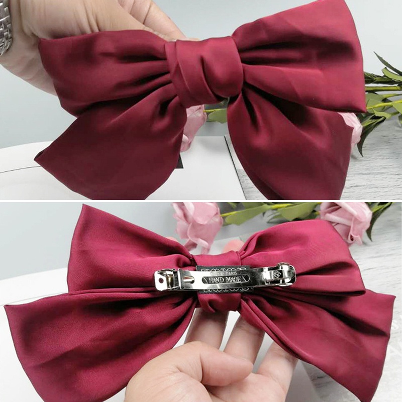 Kẹp tóc nơ phong cách Hàn Quốc thời trang xinh xắn cho bé gái