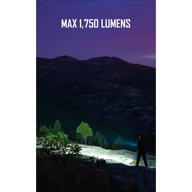 Đèn pin chuyên dụng OLIGHT WARRIOR MINI - 2 Đen &amp; Cát sáng 1750lm xa 220m sạc nam châm Đèn &amp; Đèn pin