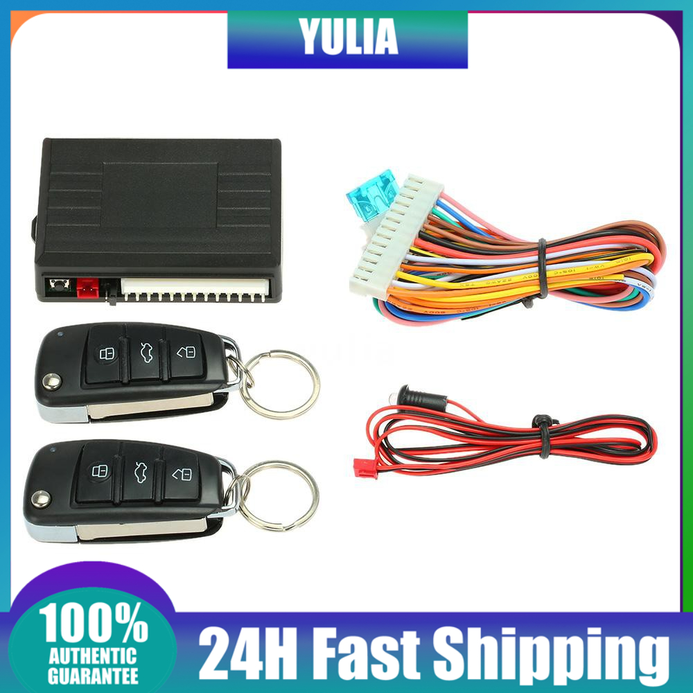 Set khóa cửa xe hơi từ xa không cần chìa khóa kèm nút mở cốp phong cách Audi tiện dụng chất lượng cao