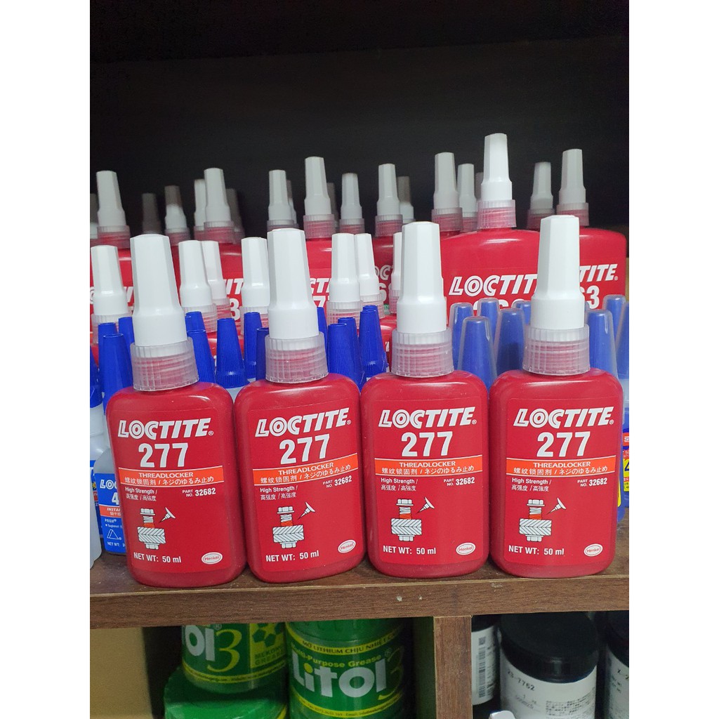 KEO DÁN KHÓA REN BULONG LOCTITE 277 MEDIUM STRENGTH OIL TOLERANT THREADLOCKER 50ML/250ML
