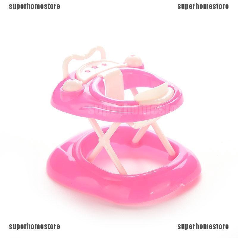 1 Mô Hình Tập Đi Màu Hồng Bằng Nhựa Cho Búp Bê Barbie