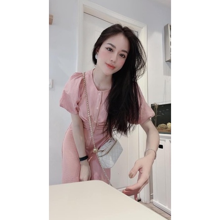 Váy xuông nhúm eo xinh xắn