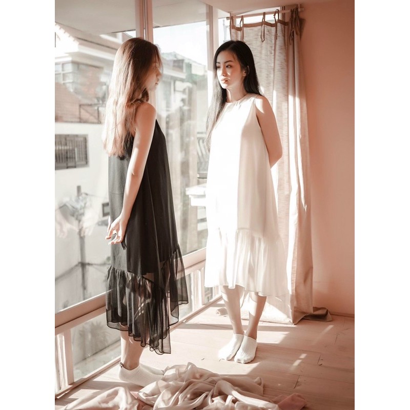 Đầm đuôi cá babydoll chất voan xịn sò