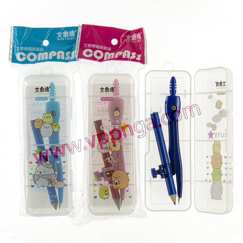 [MUA SỈ GIẢM 10%] Bộ Compa bút chì WTB-2803 (1 hộp)
