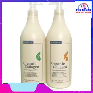 BỘ DẦU GỘI XẢ SIÊU MƯỢT PHỤC HỒI NGĂN RỤNG TÓC MAIRLAN COLLAGEN ITALY 750MLX2