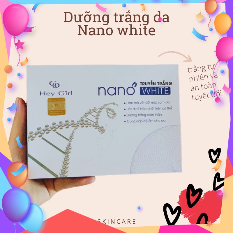 [Xả Kho] Tắm trắng body truyền trắng da NANO WHITE mờ nám tàn nhang đốm đen chống nắng dưỡng da bật tone