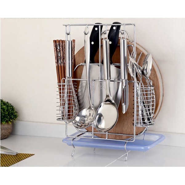 Kệ để dao thớt nhà bếp inox loại mới .