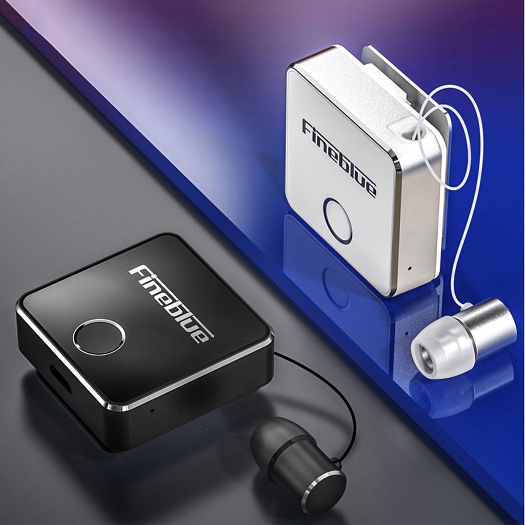 1 Tai Nghe Bluetooth Fineblue F1 Pro Thiết Kế Kẹp Có Thể Thu Gọn Tiện Dụng