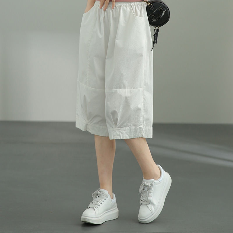 Quần Lửng Dáng Rộng Thời Trang Mùa Hè Mới 2022 Cho Nữ Size M-2xl