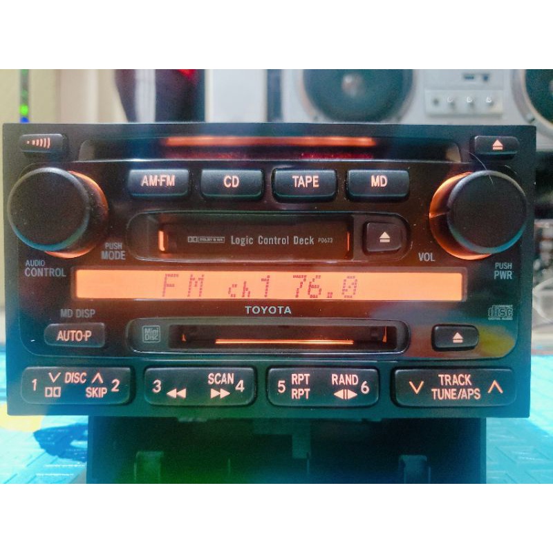 Đầu phát nhạc Pioneer Toyota CD MD TAPE AUX RADIO giành lắp chung cho các loại xe
