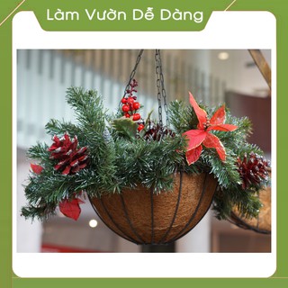 Chậu xơ dừa, chậu ban công, chậu sắt treo ban công, CHẬU TRÒN