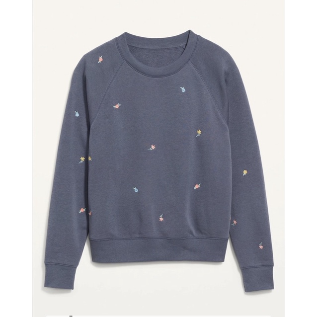 ÁO SWEARTSHIRT THÊU BÔNG HÀNG XUẤT CHUẨN