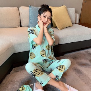 Đồ bộ Lụa Satin cao cấp mát lạnh mặc nhà - Dạo phố Mặc nhà