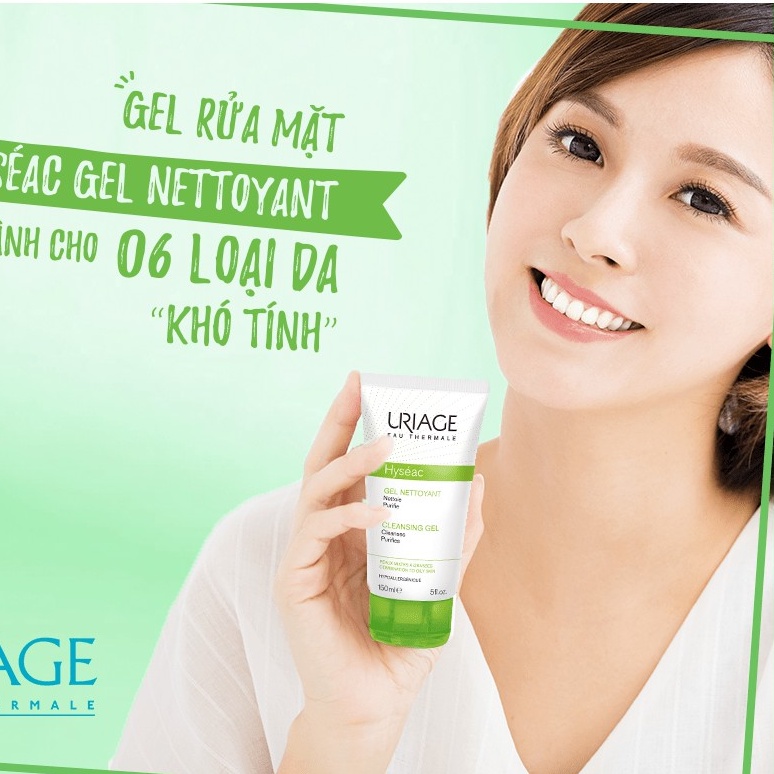 Uriage Hyséac Gel Nettoyant - Sữa Rửa Mặt Cho Da Mụn Dầu [Nhiều Loại Dung Tích]